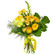 Yellow bouquet of roses and chrysanthemum. Sharjah